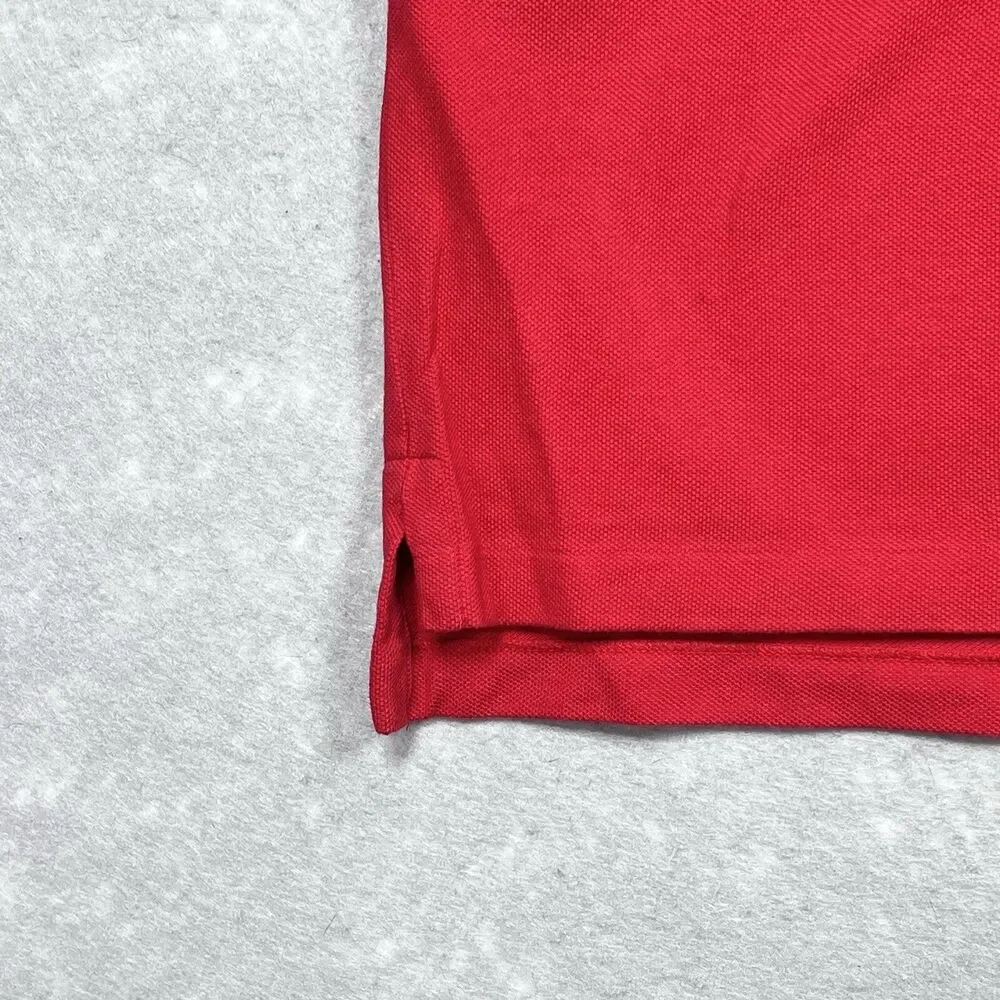 Polo Ralph Lauren Polo Mens XXL Black Red Smooth Cotton Pony Short Sleeve Shirt